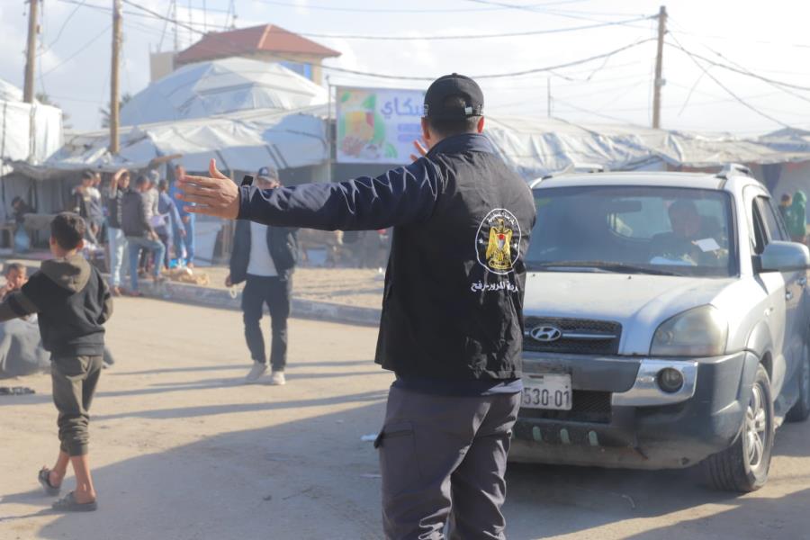 شرطة المرور برفح تنفذ خطة الانتشار في رمضان