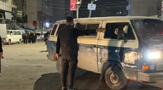 جانب من الانتشار الشرطي الليلي بمدينة غزة