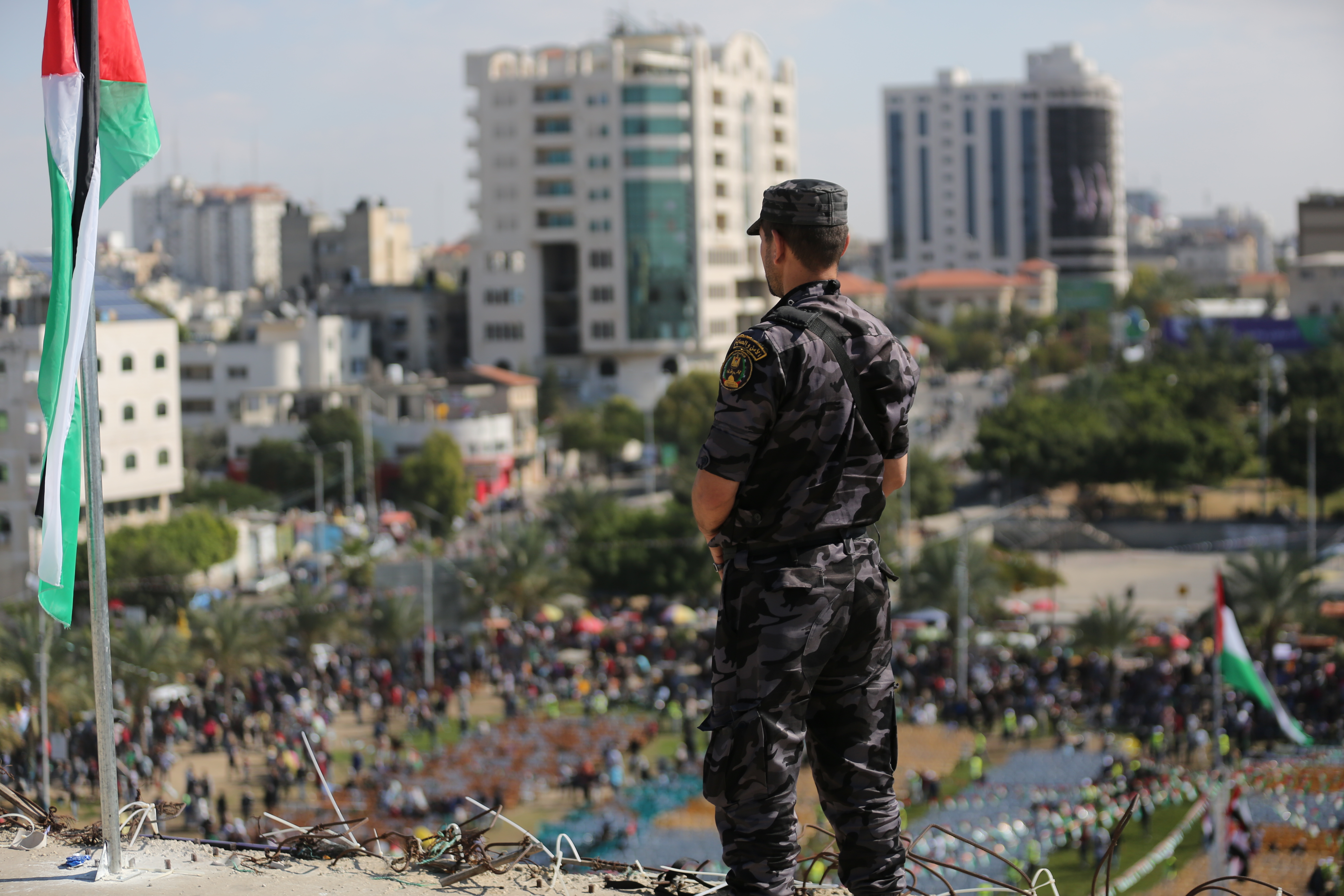 صور: الداخلية تُؤمن مهرجان "المصالحة المجتمعية" بغزة