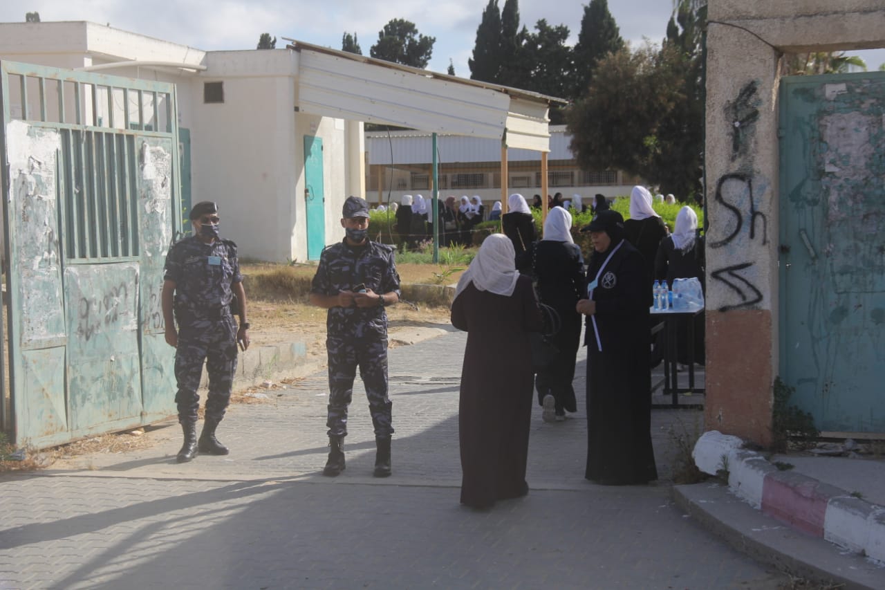 تأمين الشرطة لامتحانات الثانوية العامة بغزة 2020