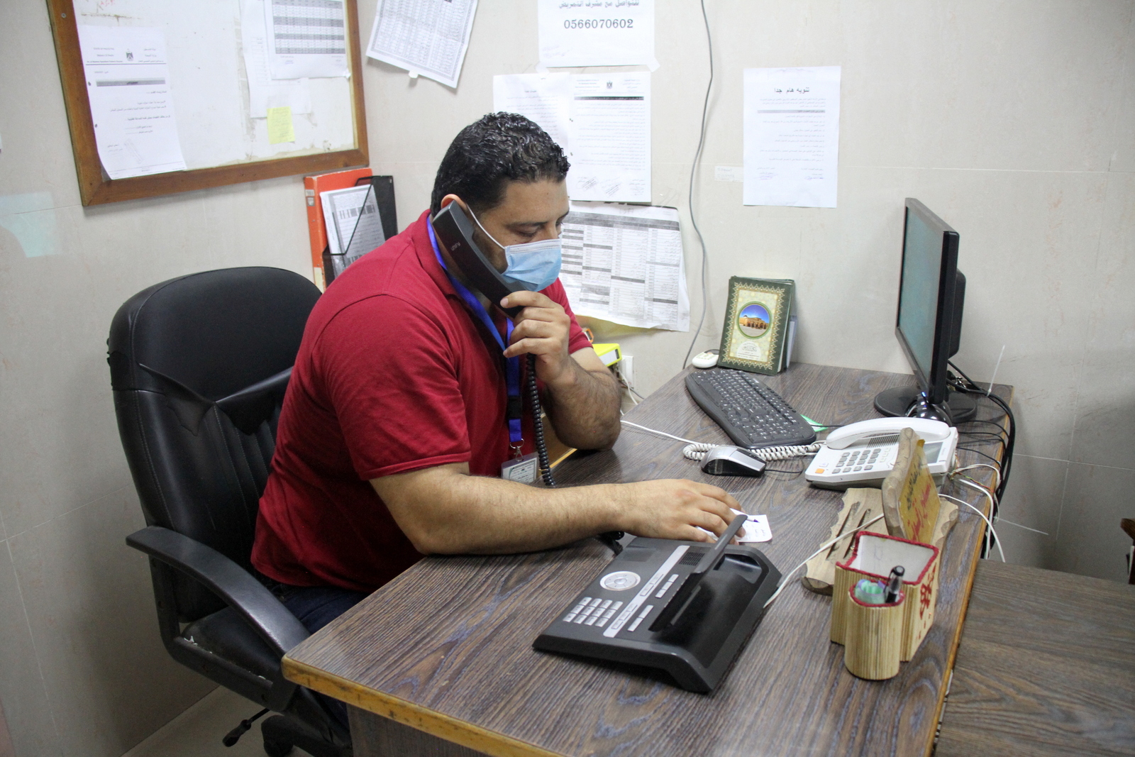 المناورة التدريبية المشتركة لمحاكاة وقوع إصابة بفيروس كورونا في حي مكتظ