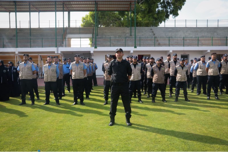 طابور أركان مركزي لشرطة محافظة غزة