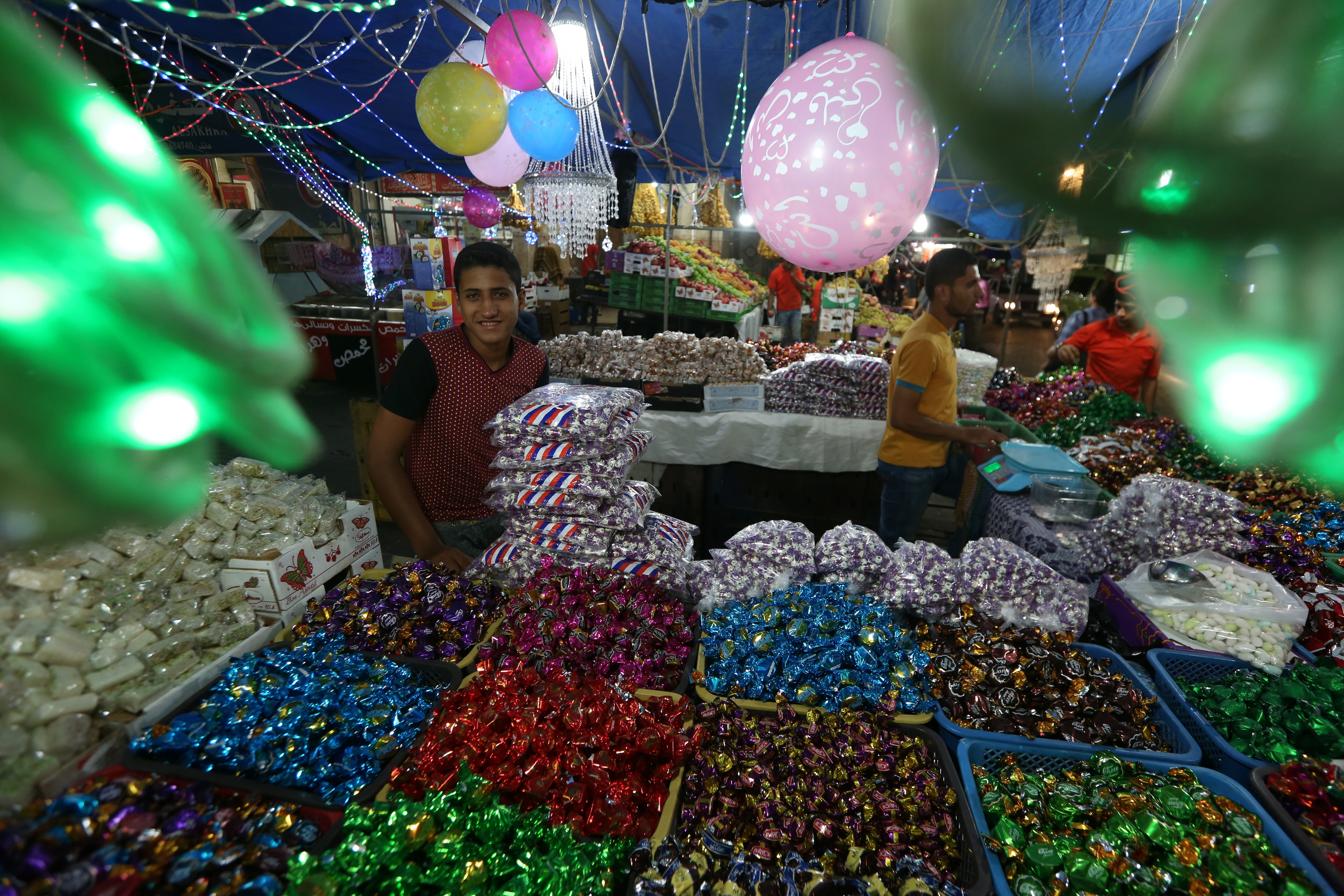  أجواء استقبال المواطنين في غزةلعيد الأضحى المبارك