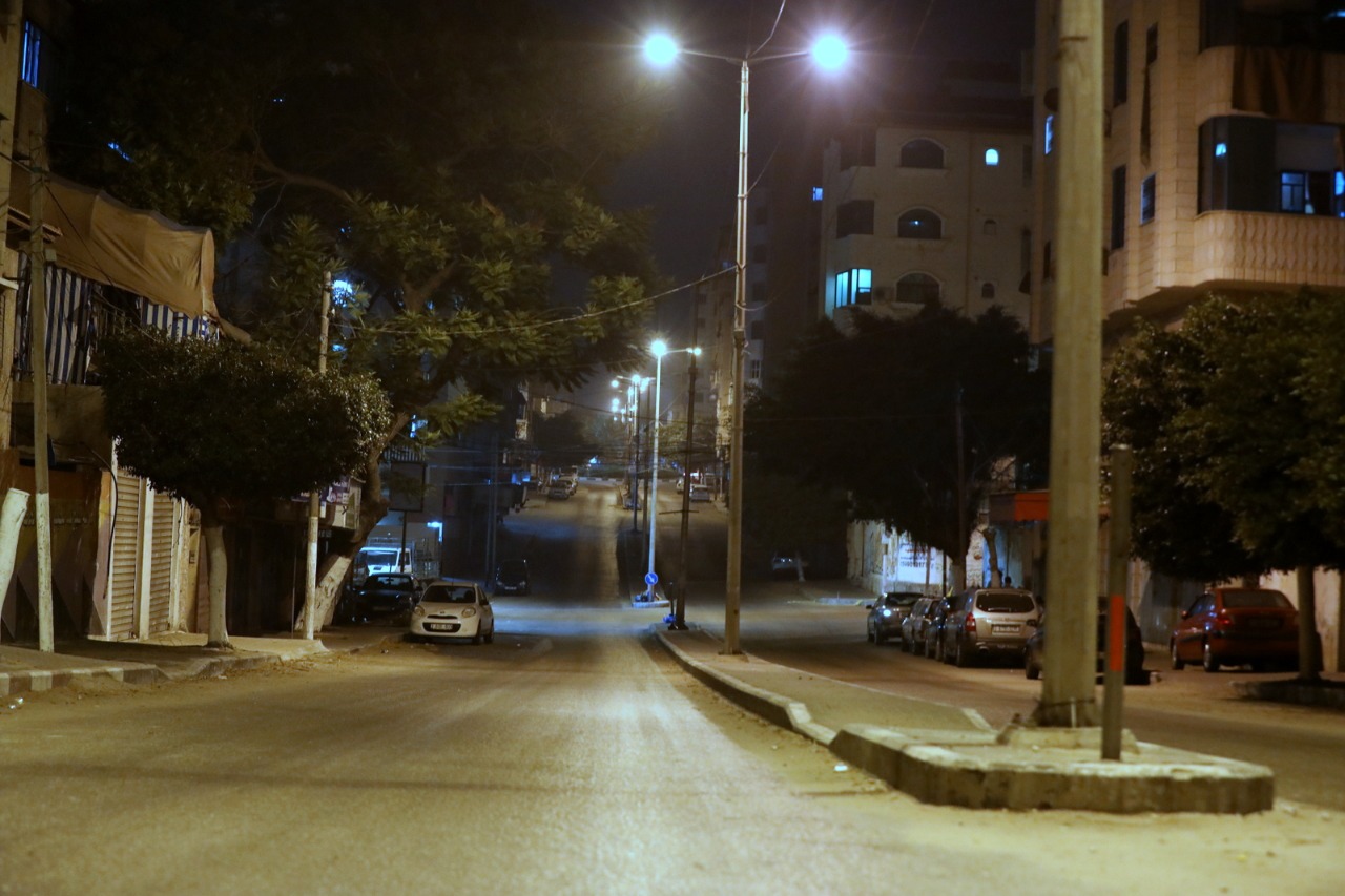 سريان حظر التجول بغزة لليوم الحادي عشر لمواجهة "كورونا"