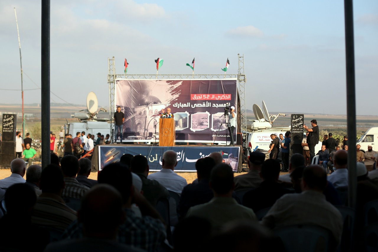 أجهزة الداخلية تؤمن المهرجان الجماهيري لإحياء ذكرى "إحراق الأقصى"