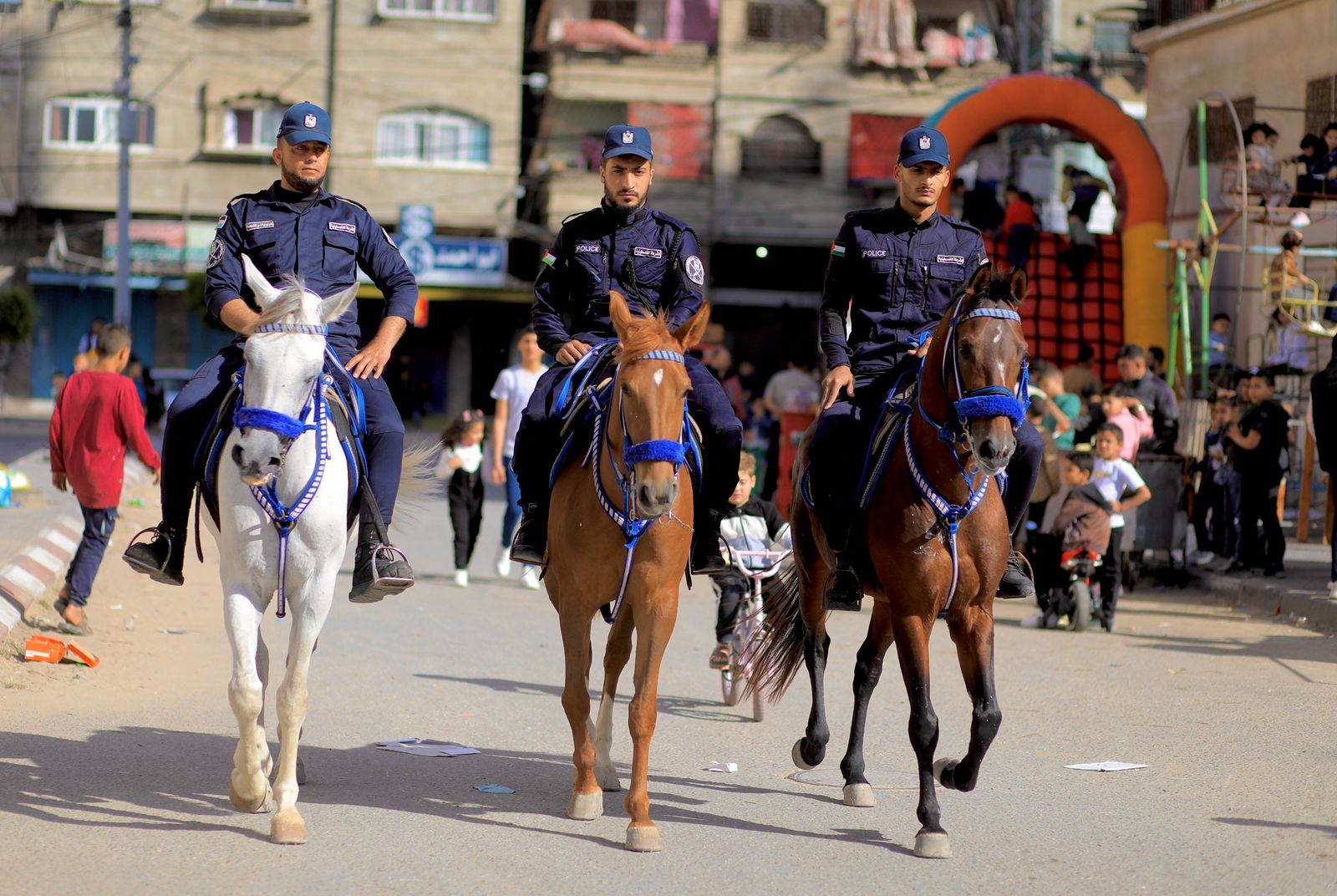 أجواء احتفال المواطنين بعيد الفطر السعيد في عدد من المناطق بقطاع غزة 2023