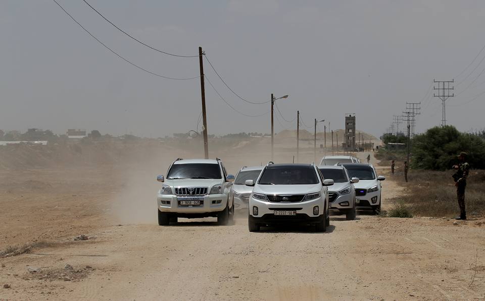 قيادتا حماس واللجنة الإدارية تتفقدان الحدود الجنوبية