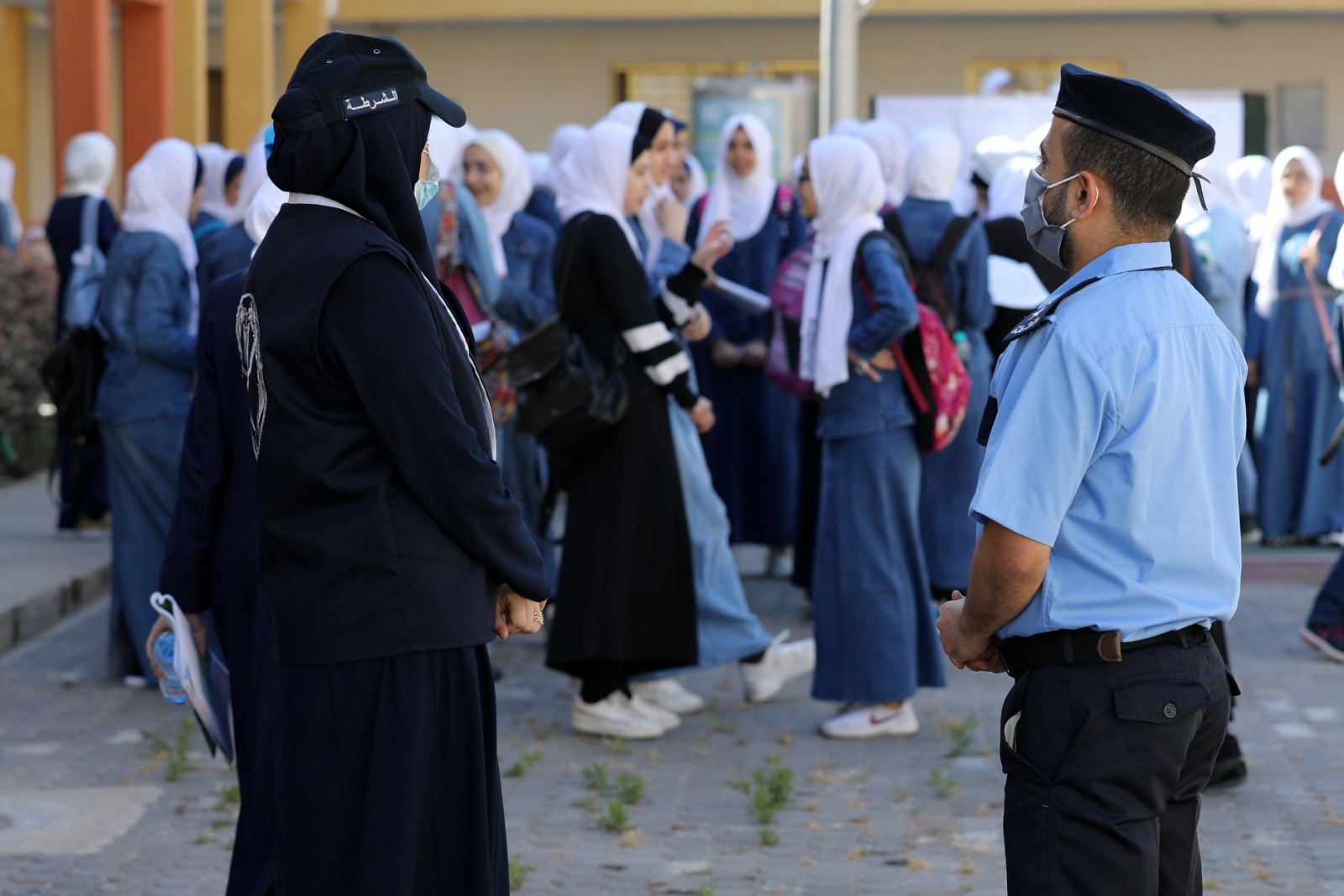 تأمين الشرطة لامتحانات الثانوية العامة بغزة 2020