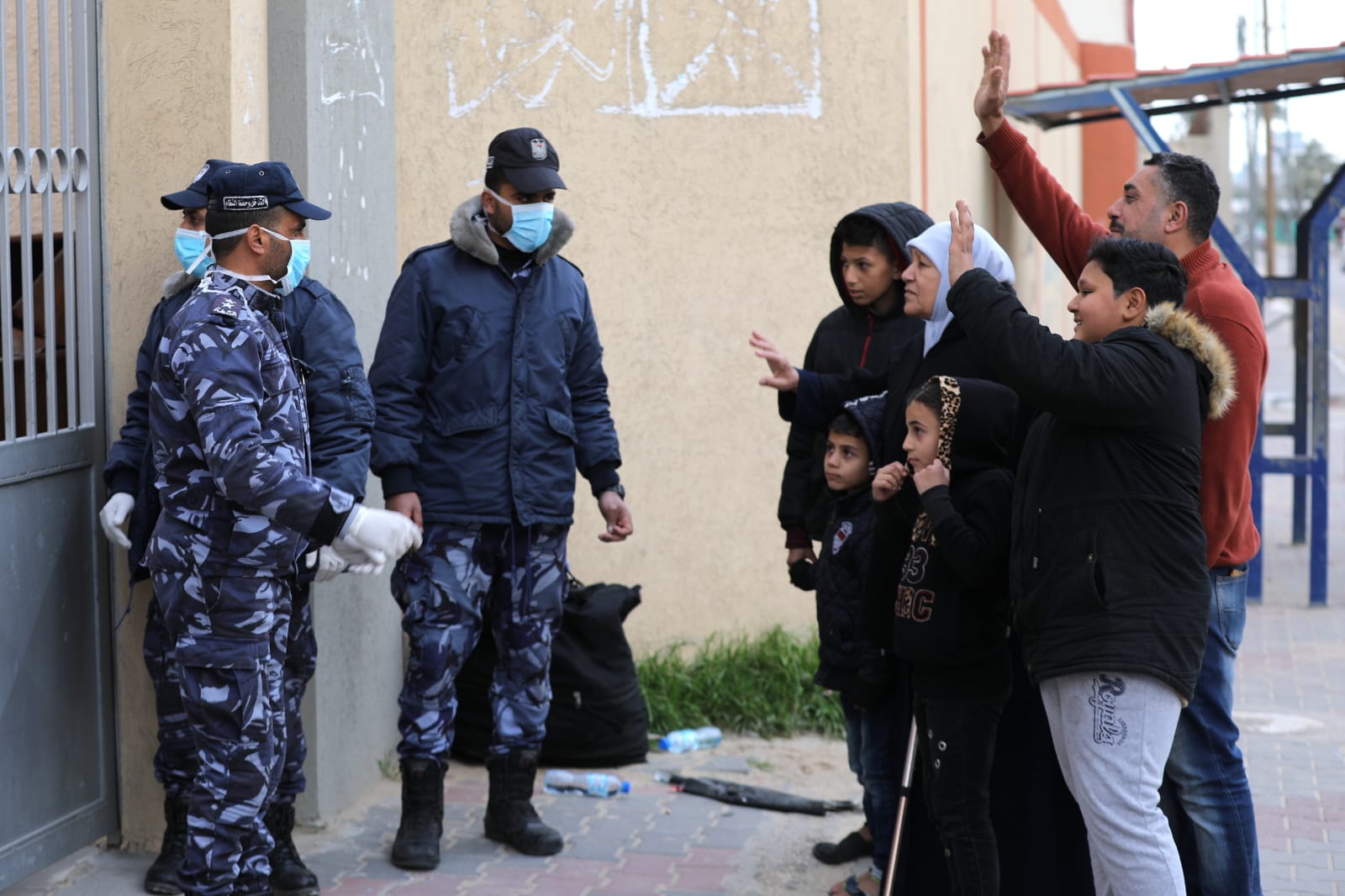 تأمين أجهزة وزارة الداخلية لمراكز الحجر الصحي الاحترازي في غزة