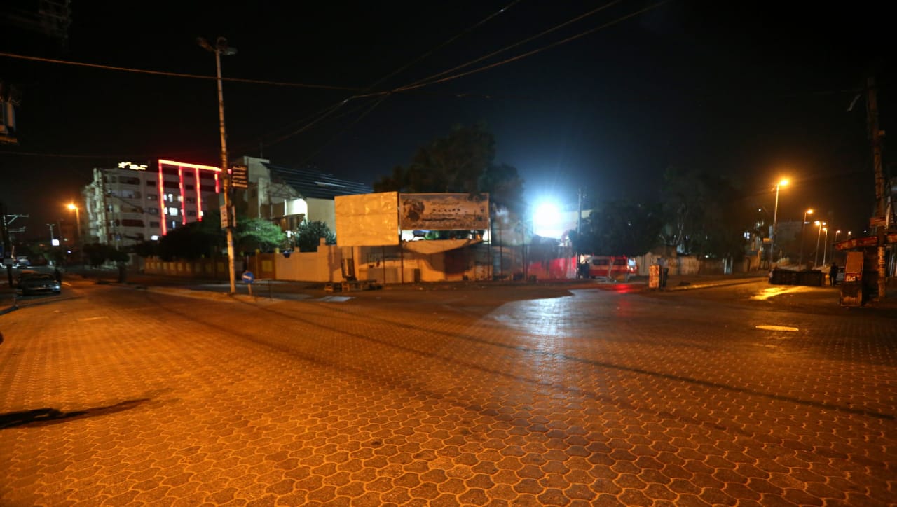 سريان حظر التجول بغزة لليوم الحادي عشر لمواجهة "كورونا"