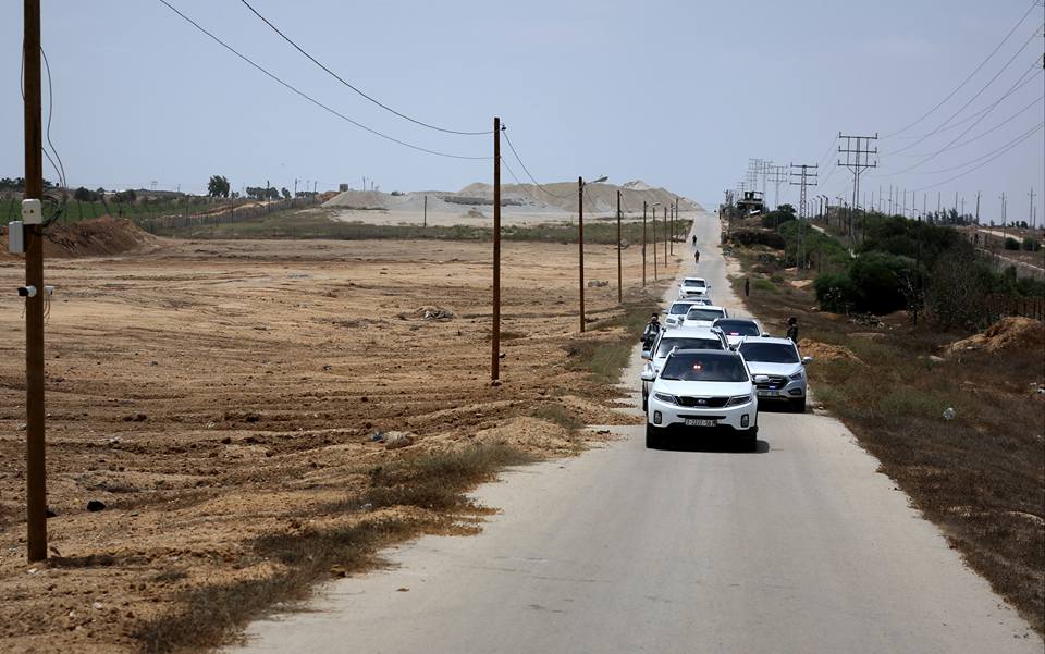 قيادتا حماس واللجنة الإدارية تتفقدان الحدود الجنوبية