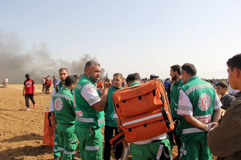 عمل الأجهزة الأمنية في الجمعة الثانية من فعاليات "مسيرات العودة"