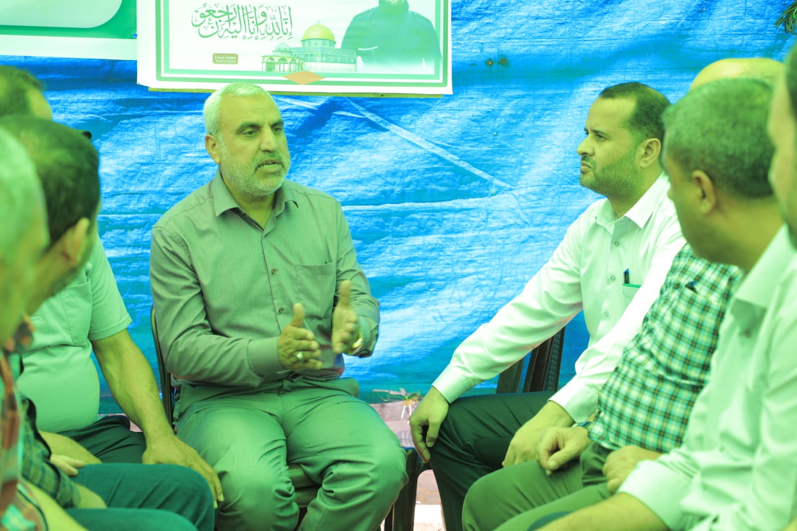 "قيادة الداخلية" تشارك في بيت عزاء شهيد الواجب ملازم "خالد محمد مصلح"