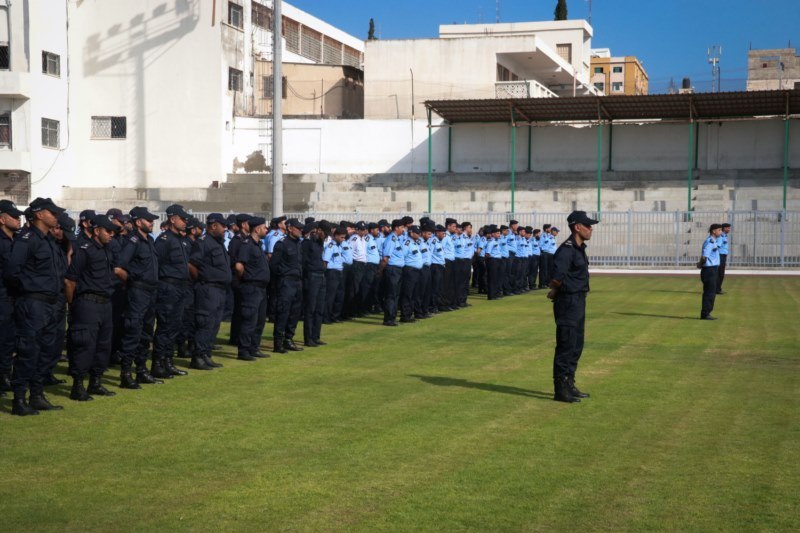 طابور أركان مركزي لشرطة محافظة غزة