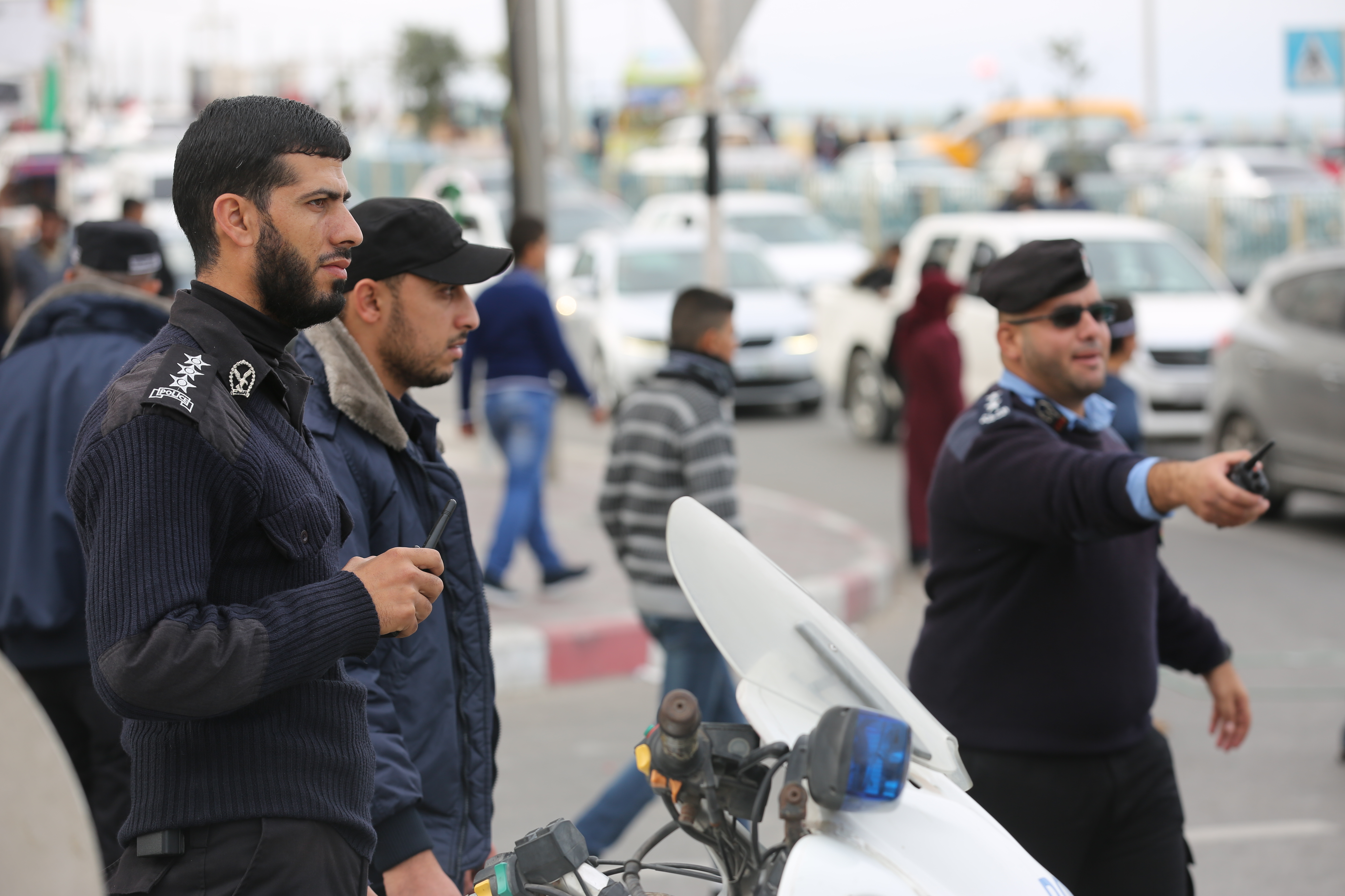 تأمين مهرجان انطلاقة حركة حماس في ساحة الكتيبة بغزة