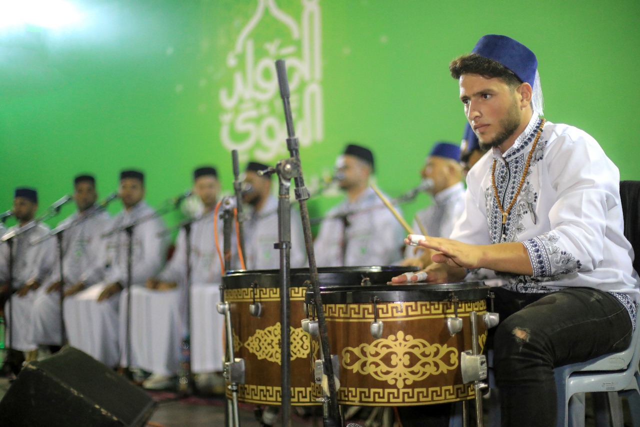 أجواء الاحتفال بذكرى المولد النبوي الشريف بمدينة غزة