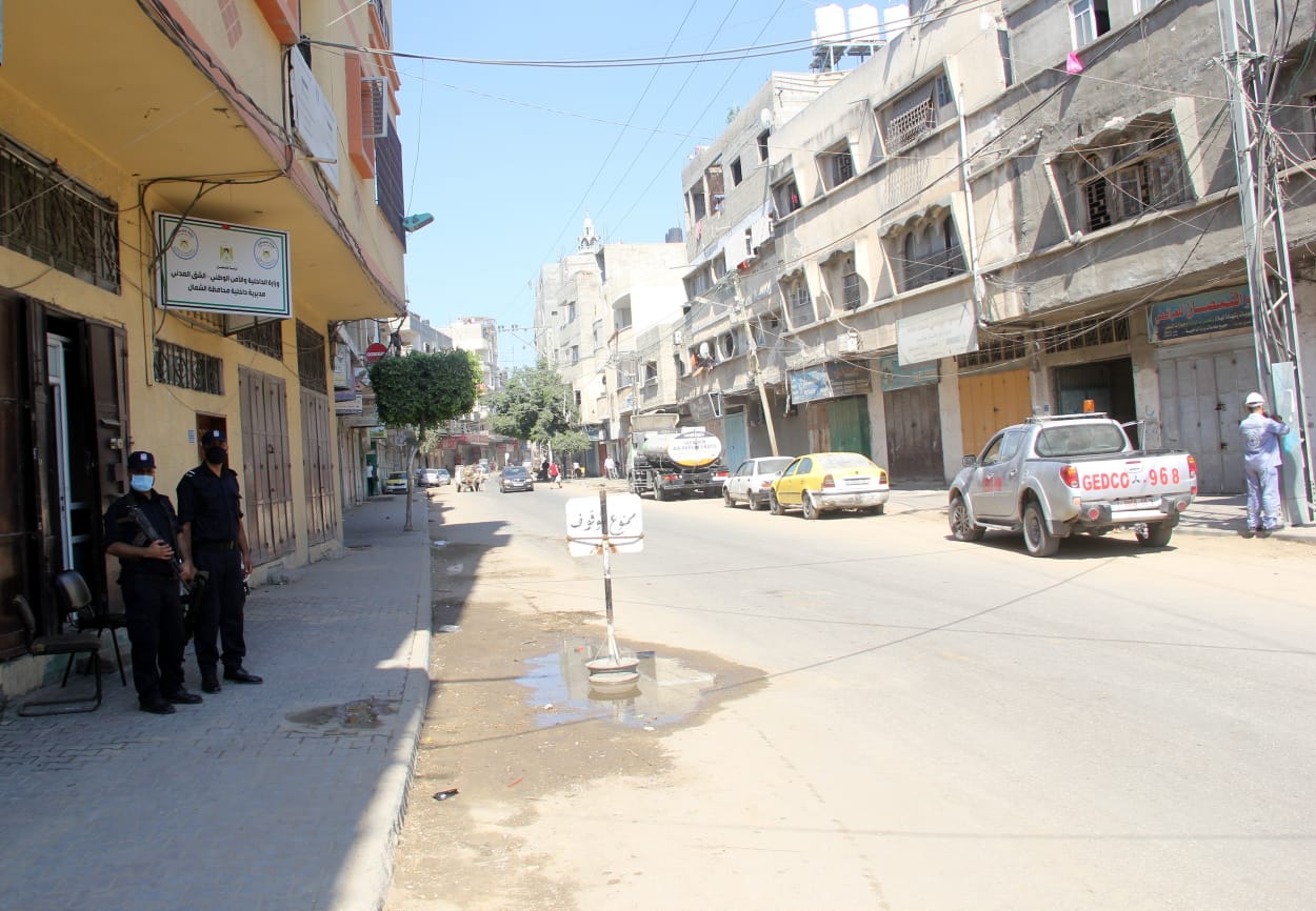 سريان قرار حظر التجوال الشامل في محافظات قطاع غزة 