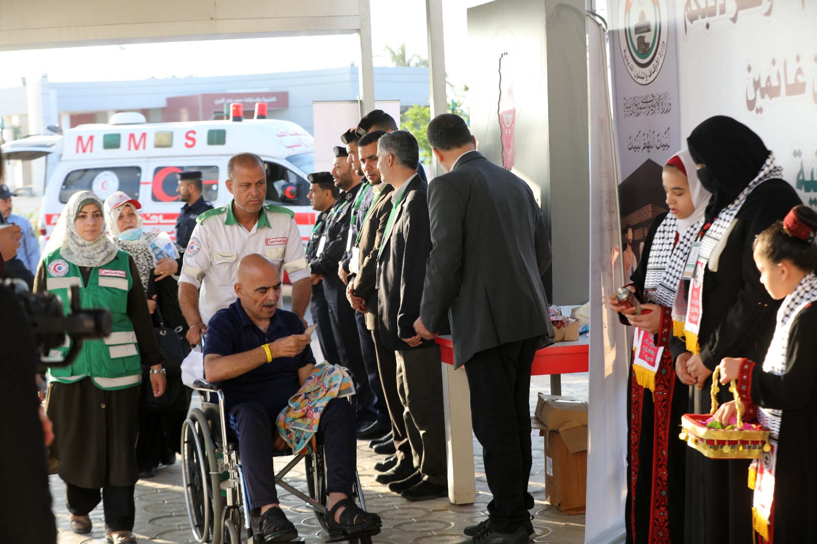 مغادرة حجاج قطاع غزة عبر معبر رفح 