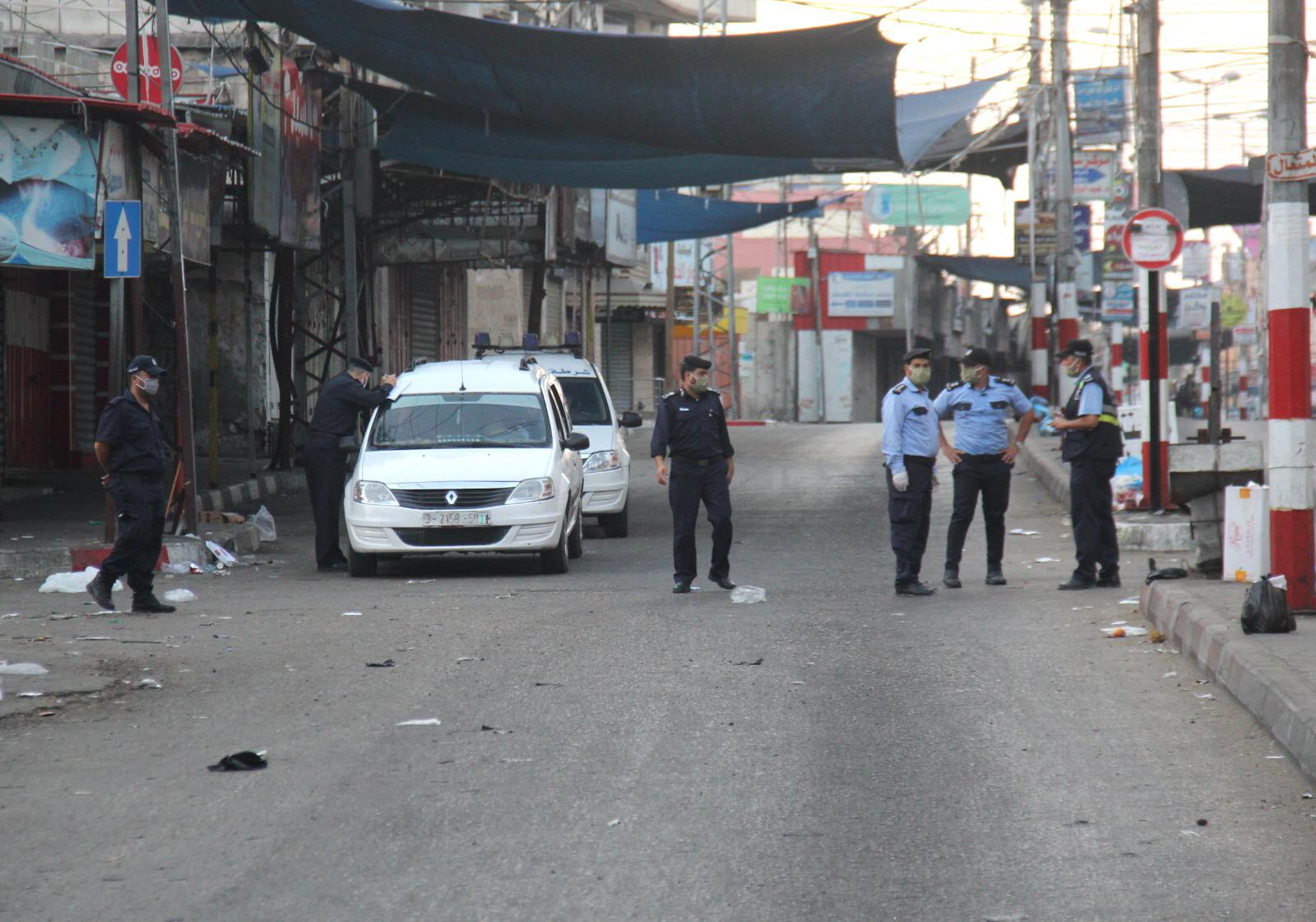 سريان قرار حظر التجوال الشامل في محافظات قطاع غزة 