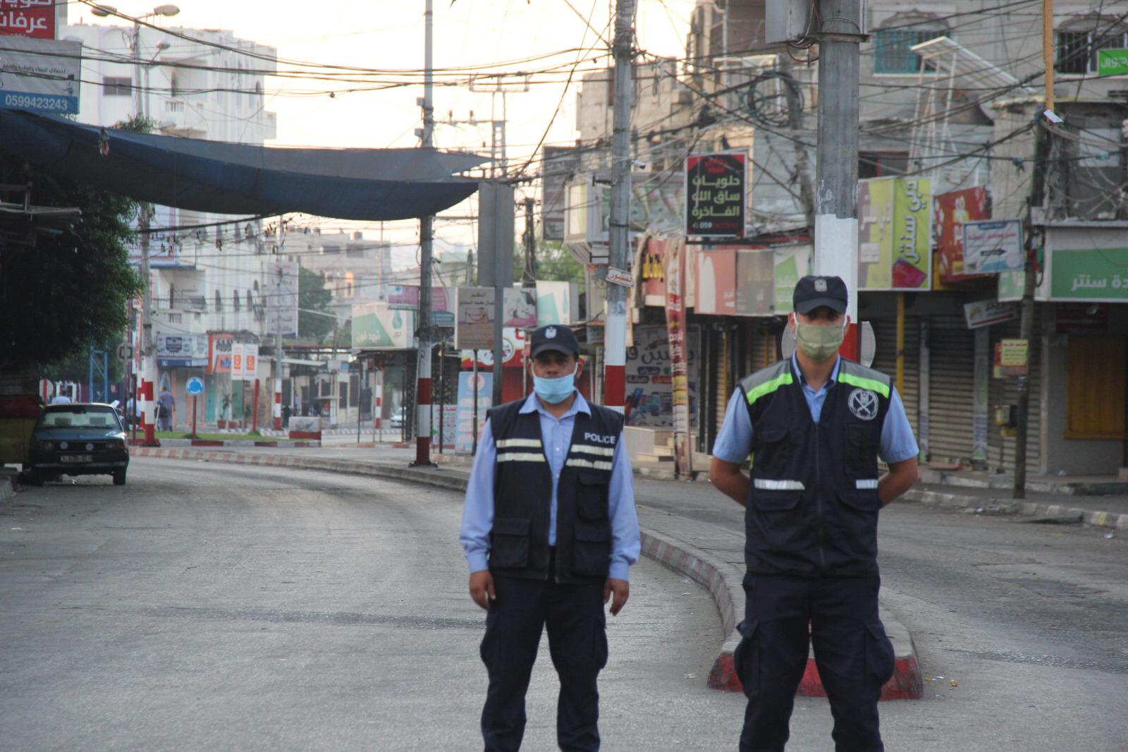 سريان قرار حظر التجوال الشامل في محافظات قطاع غزة 