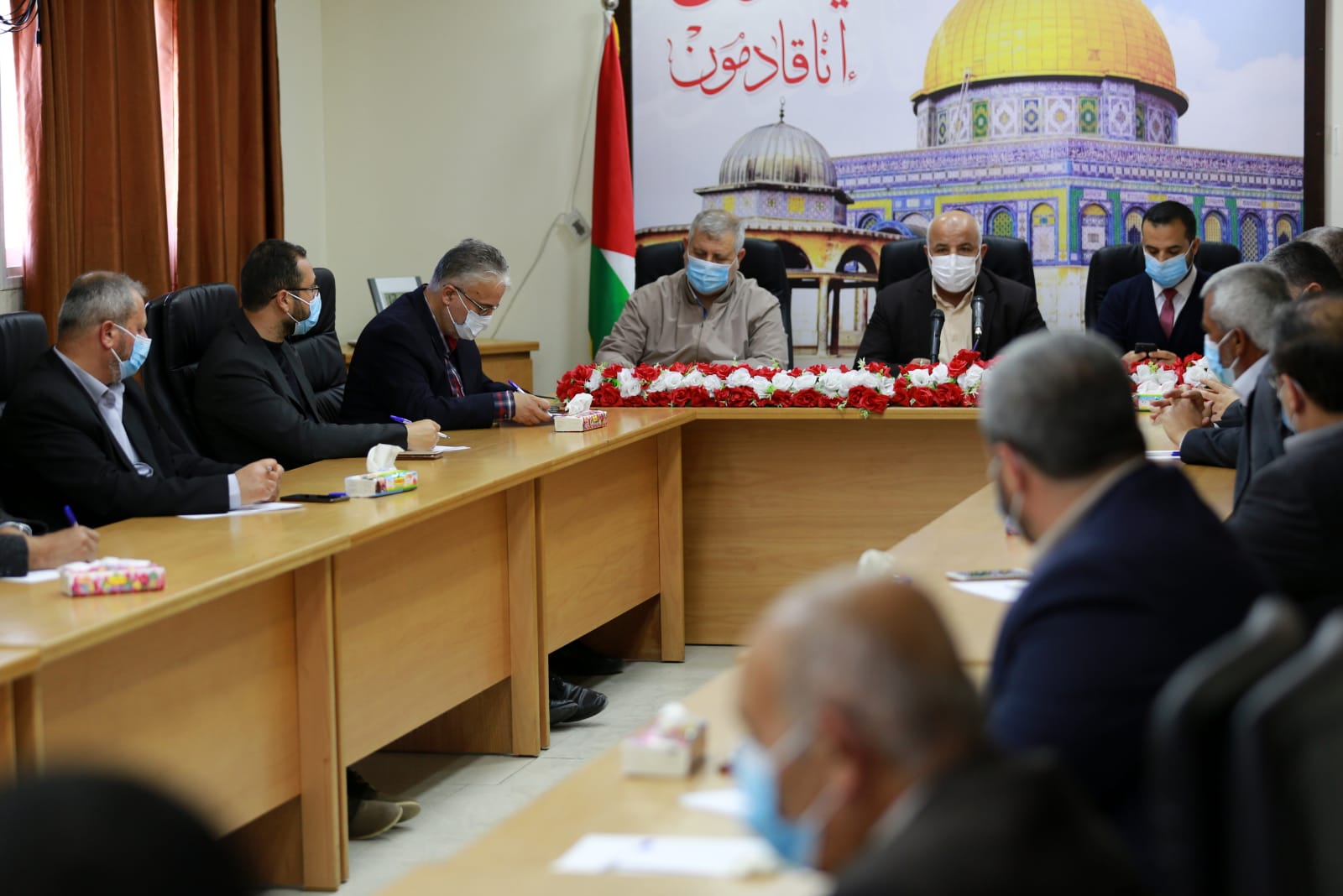 اللواء أبو نعيم يستقبل وفداً من "هيئة مسيرات العودة"