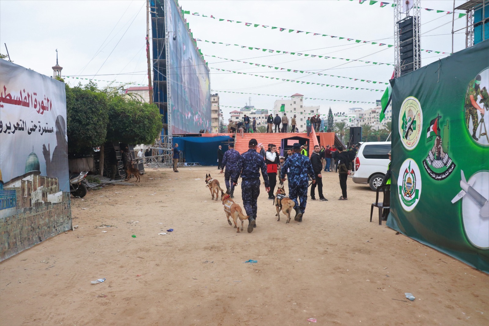 "الداخلية" تؤمّن مهرجان انطلاقة حركة حماس الـ 35 بغزة