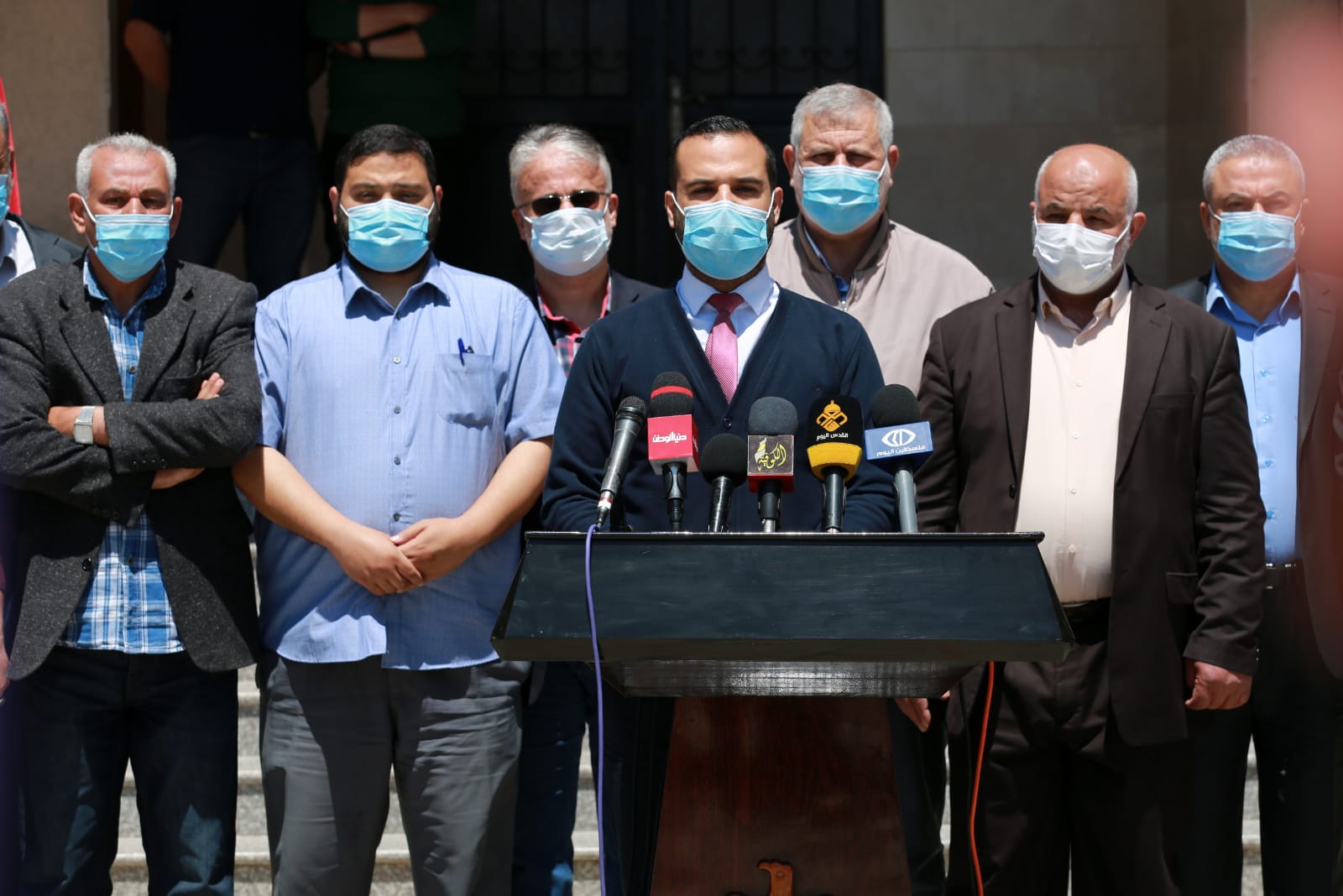 اللواء أبو نعيم يستقبل وفداً من "هيئة مسيرات العودة"