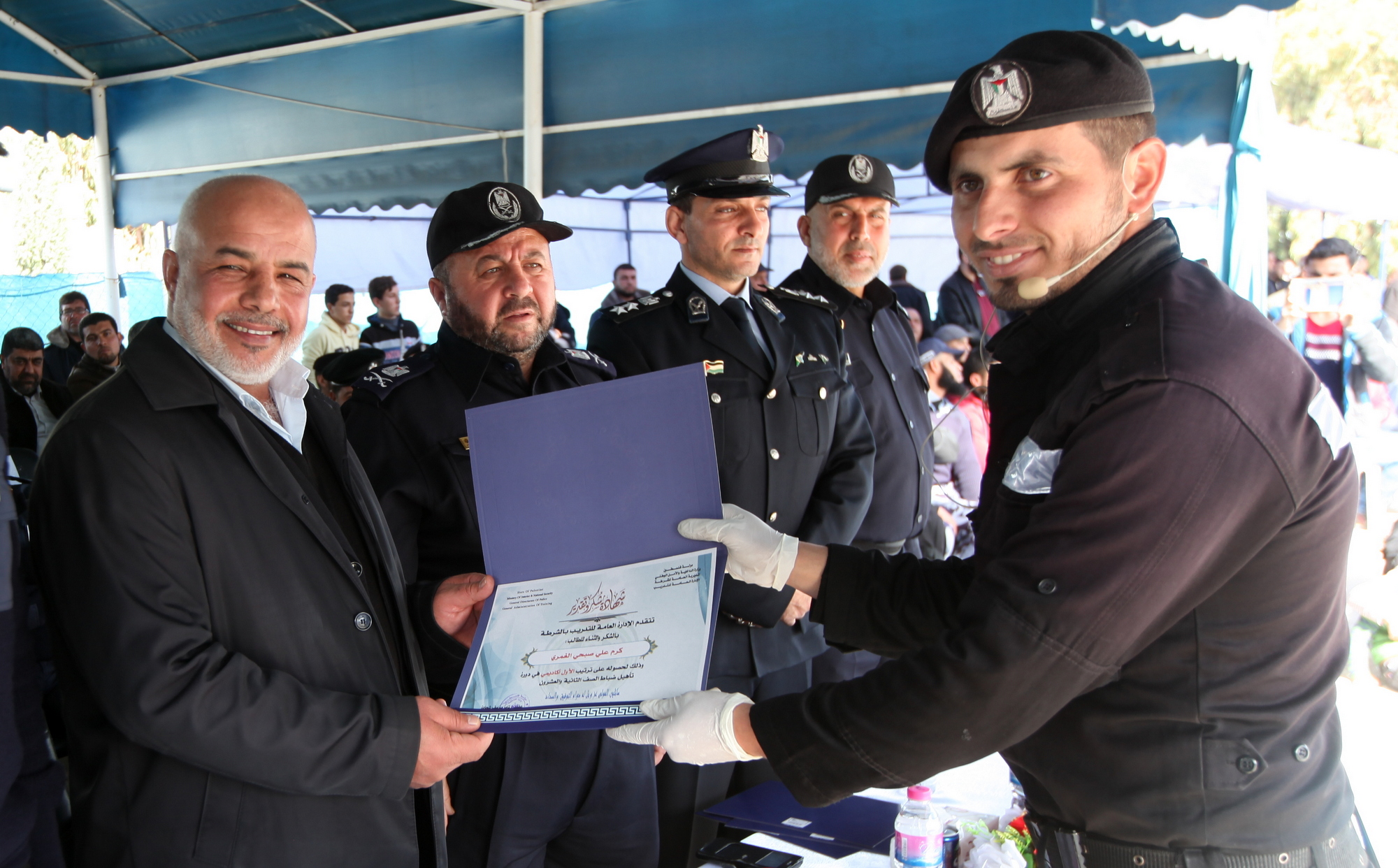 بالصور.. حفل تخريج دورة صف الضباط لـ22 لجهاز الشرطة "بالآذان قادمون"