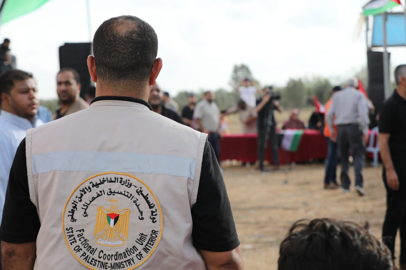 "أجهزة الداخلية" تساند المشاركين بالمهرجان الخطابي شرق غزة