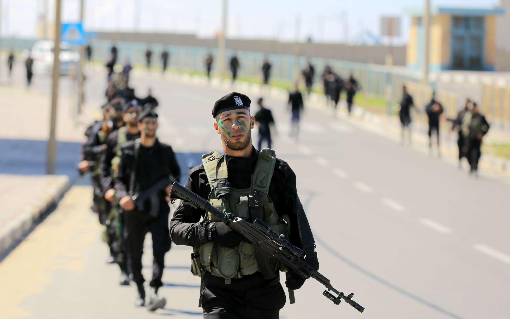 مسير عسكري لسرية الخاصة والمستجدين بمديرية التدريب