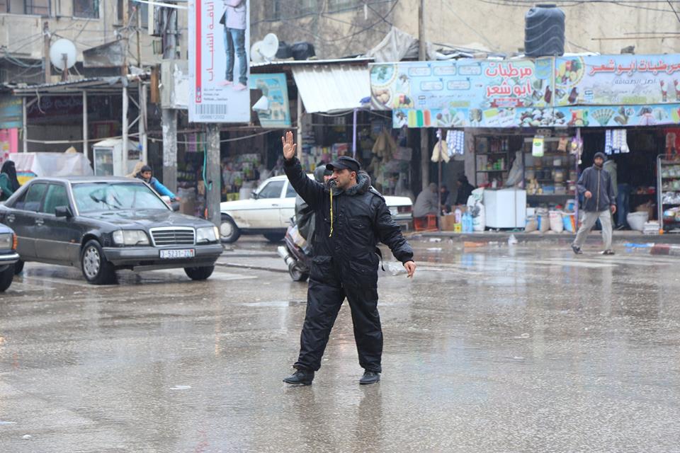 عمل أجهزة الداخلية المختصة خلال المنخفض 