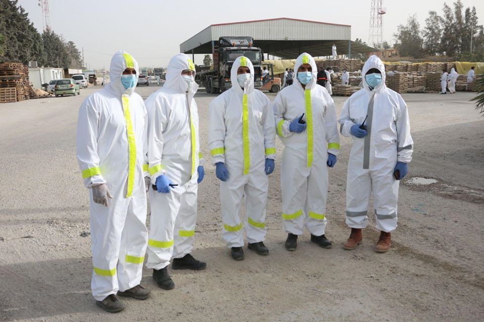 إجراءات الوقاية والسلامة في المعابر التجارية