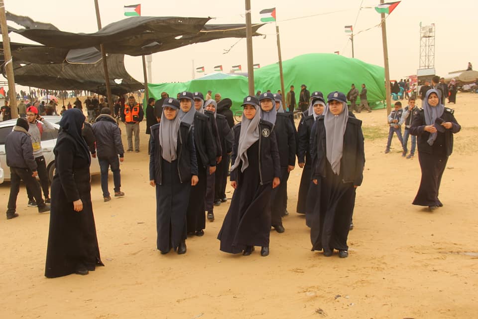 أجهزة الداخلية تُساند جماهير شعبنا المشاركة في مليونية الأرض والعودة