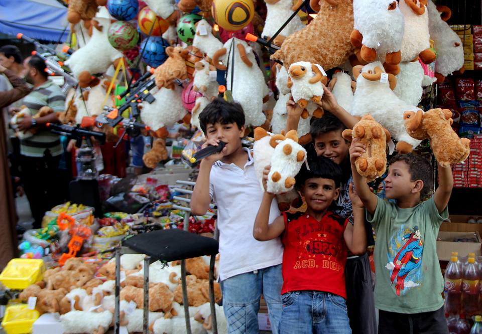  أجواء استقبال المواطنين في غزةلعيد الأضحى المبارك