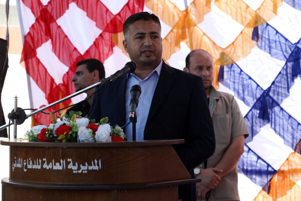 "الدفاع المدني" يفتتح مركزاً جديداً في "بني سهيلا" شرق خانيونس