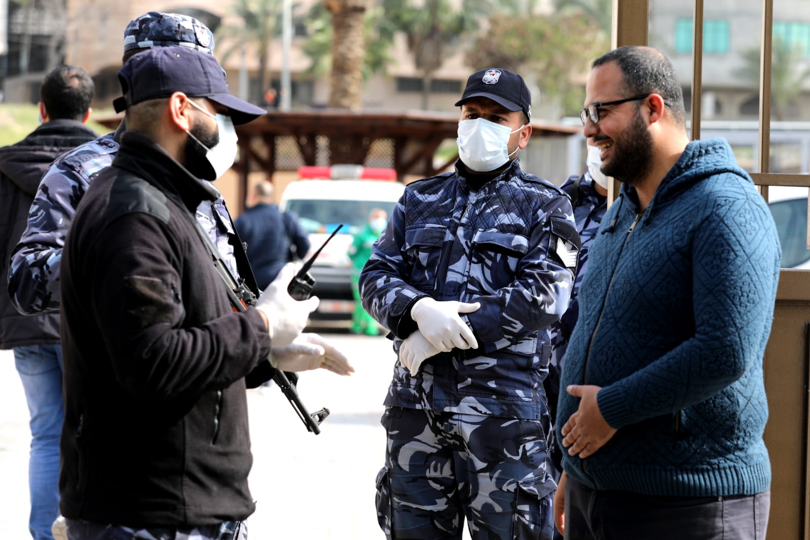 تأمين أجهزة وزارة الداخلية لمراكز الحجر الصحي الاحترازي في غزة