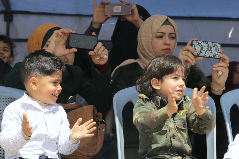 تخريج "دورة غزة سيف الأقصى" - ضباط وضباط صف بالشرطة 