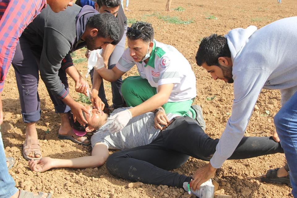 عمل الأجهزة الأمنية في الجمعة الثانية من فعاليات "مسيرات العودة"