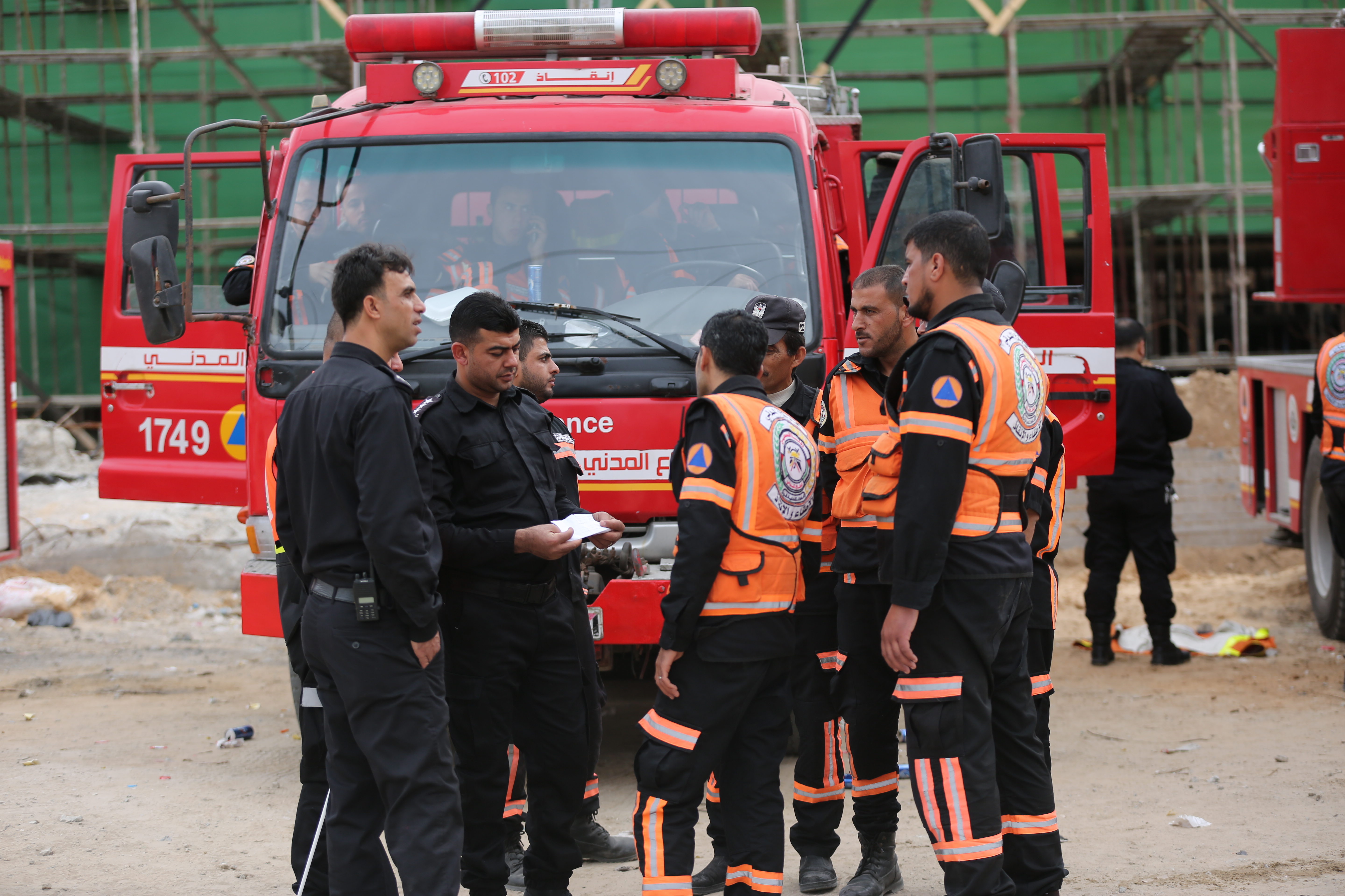 تأمين مهرجان انطلاقة حركة حماس في ساحة الكتيبة بغزة