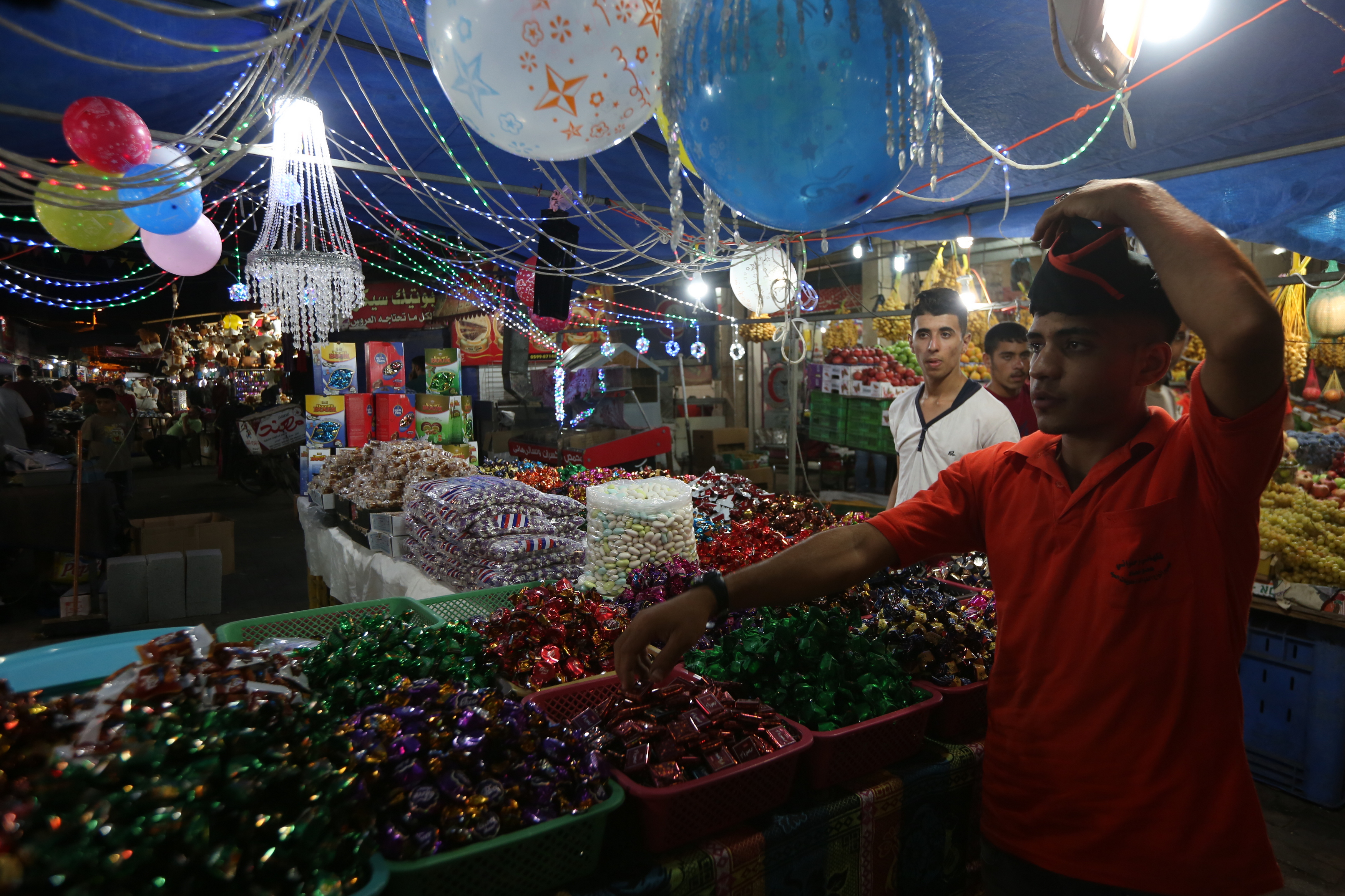  أجواء استقبال المواطنين في غزةلعيد الأضحى المبارك