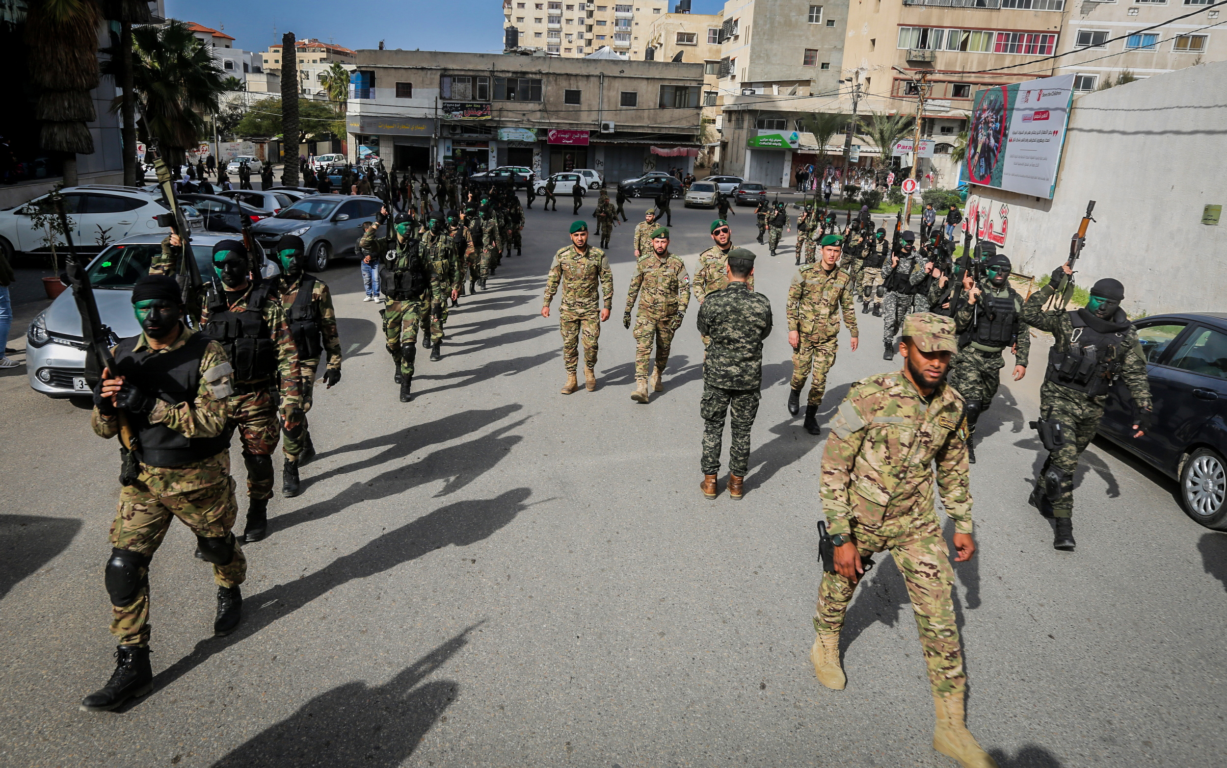 مسير عسكري لدورات قادة السرايا 5، وتأهيل الضباط 15، وصف ضباط 16 بقوات الأمن الوطني