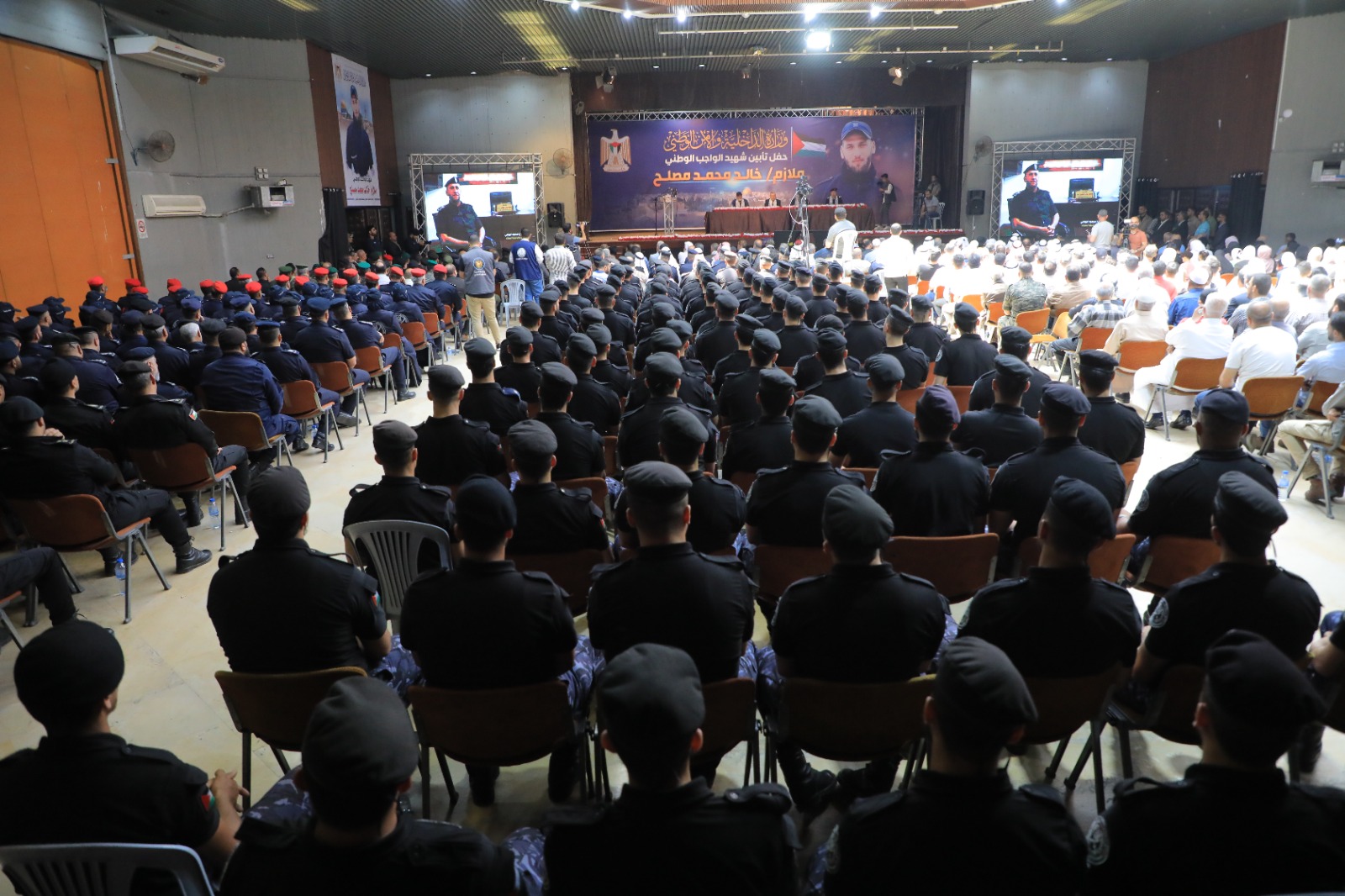 الداخلية تؤبن شهيد الواجب ملازم خالد محمد مصلح