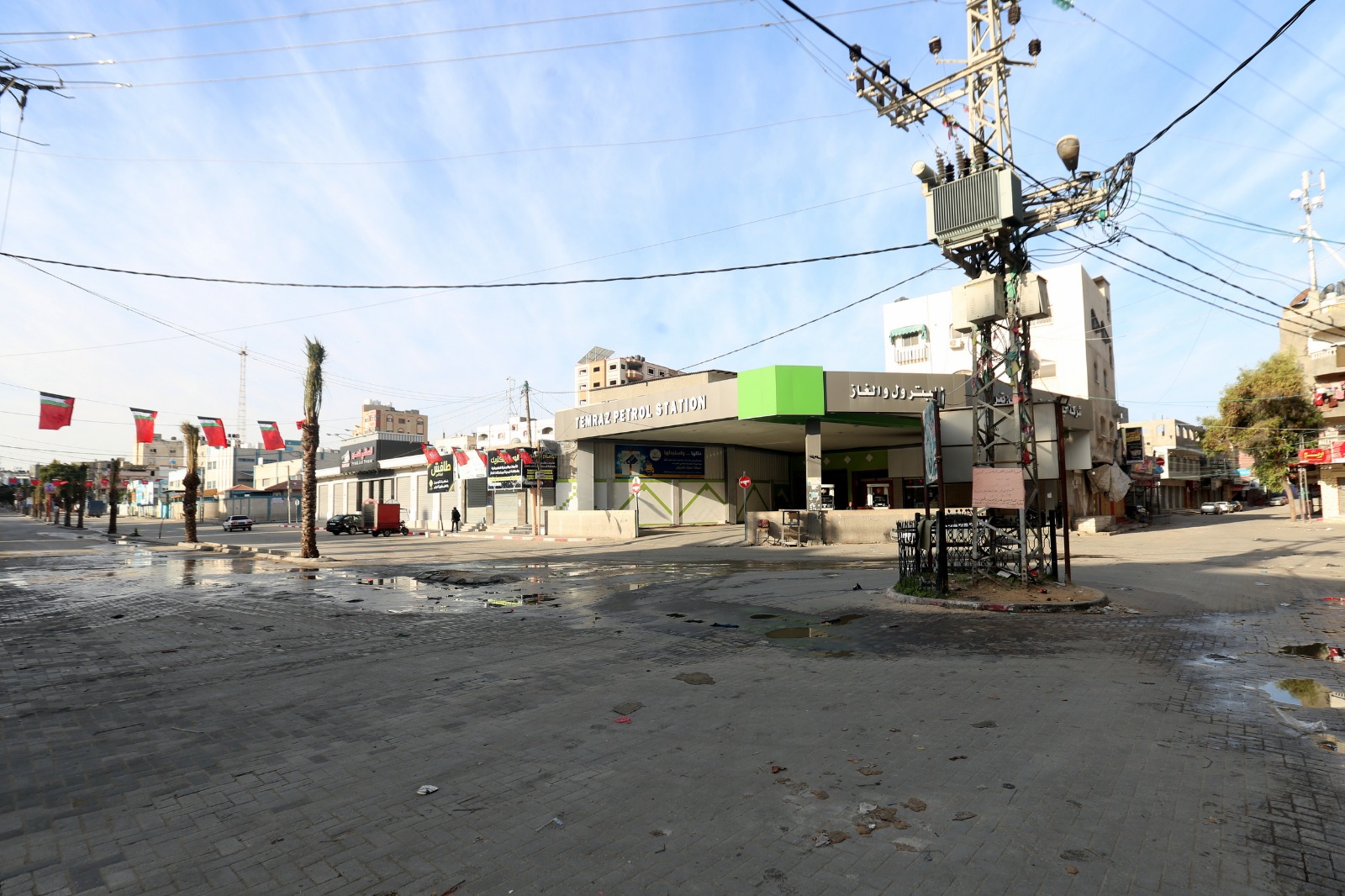 سريان قرار حظر التجوال الشامل في محافظات قطاع غزة 