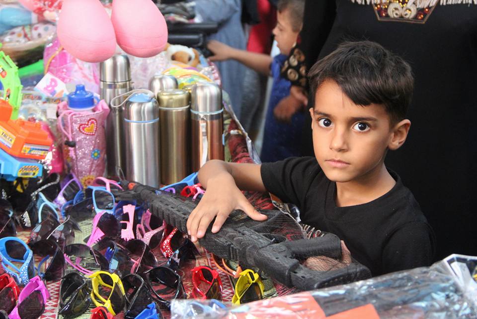  أجواء استقبال المواطنين في غزةلعيد الأضحى المبارك