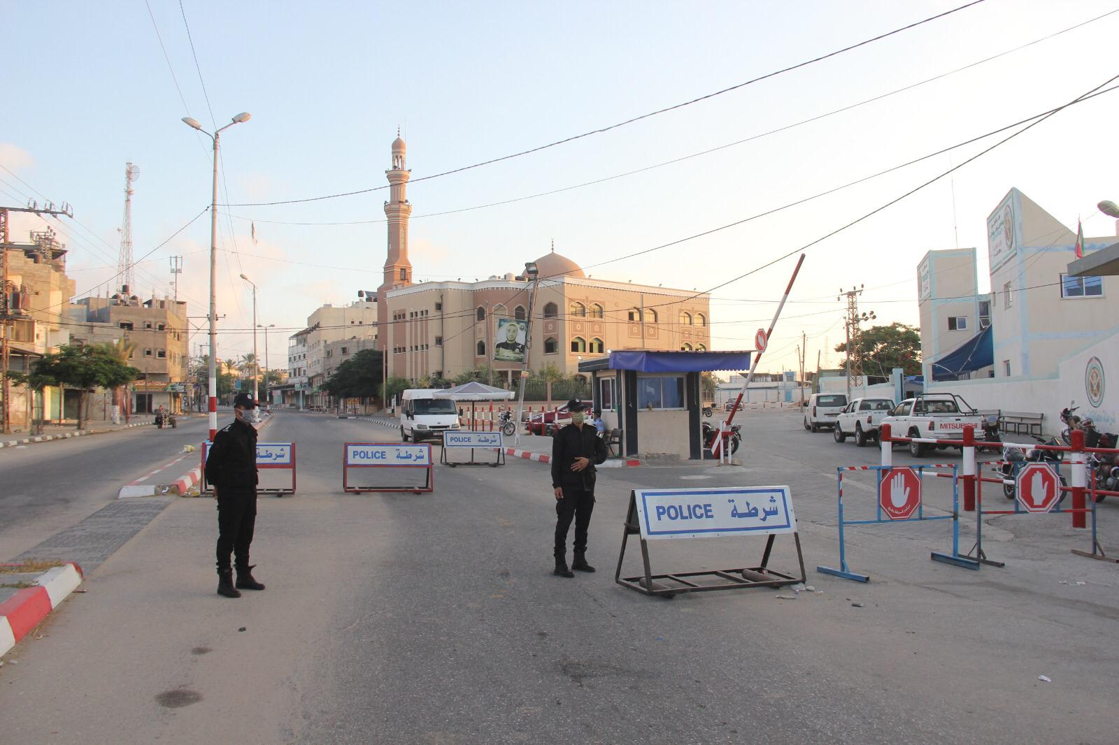 سريان قرار حظر التجوال الشامل في محافظات قطاع غزة 