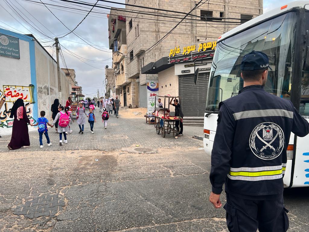 انتشار شرطة المرور مع بدء العام الدراسي الجديد