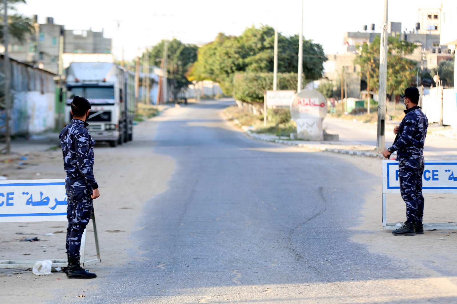 سريان قرار حظر التجوال الشامل في محافظات قطاع غزة 