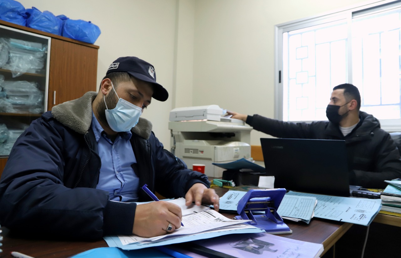 عمل أقسام مركز شرطة الشيخ رضوان