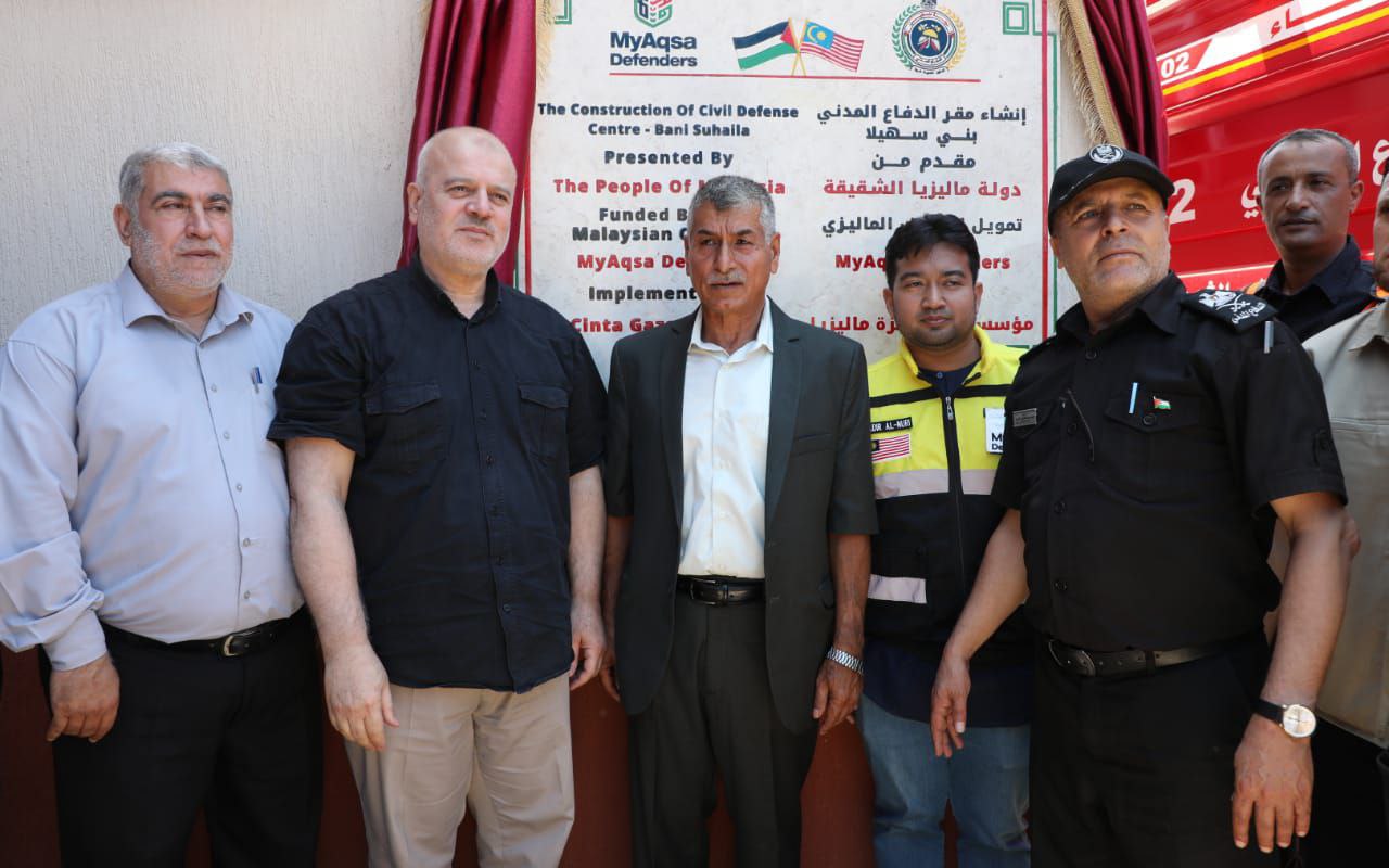 "الدفاع المدني" يفتتح مركزاً جديداً في "بني سهيلا" شرق خانيونس