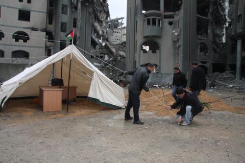 وزارة الداخلية تفتتح مكتب وزير الداخلية على انقاض 